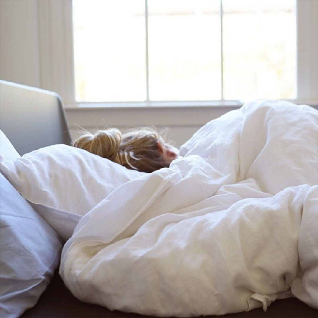 Vrouw in bed